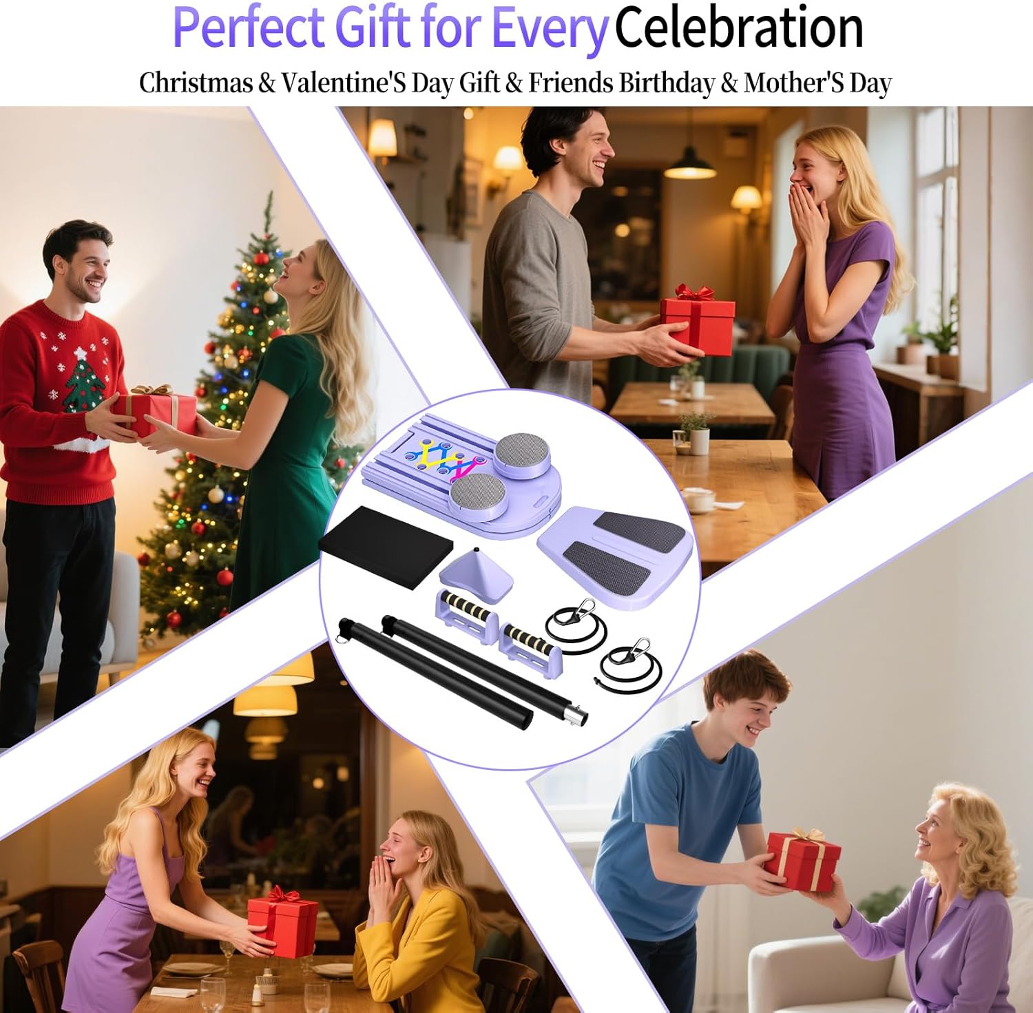 Pilates Board, Foldable Pilates Reformer Set for Home Workout with Timer, Multifunctional Portable Reformer Pilates Machine at Home Pilates Equipment - Image 9